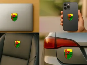 Corvette Adesivi Paraurti su Misura Auto Sport Standard Moderni